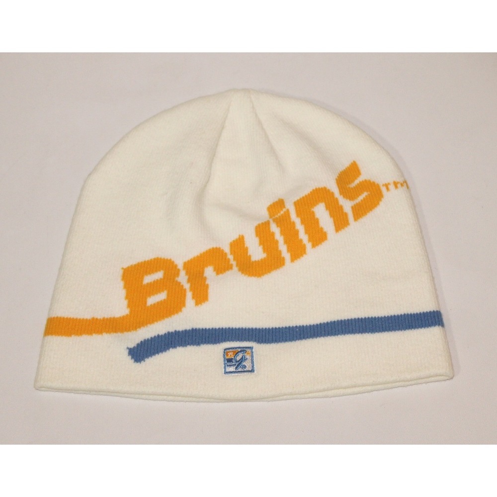 vintage UCLA Bruins knit beanie hat winter cap OSFM white blue gold The Game